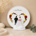 Mr. & Mrs. Wedding Hoop (Silhouette Design)